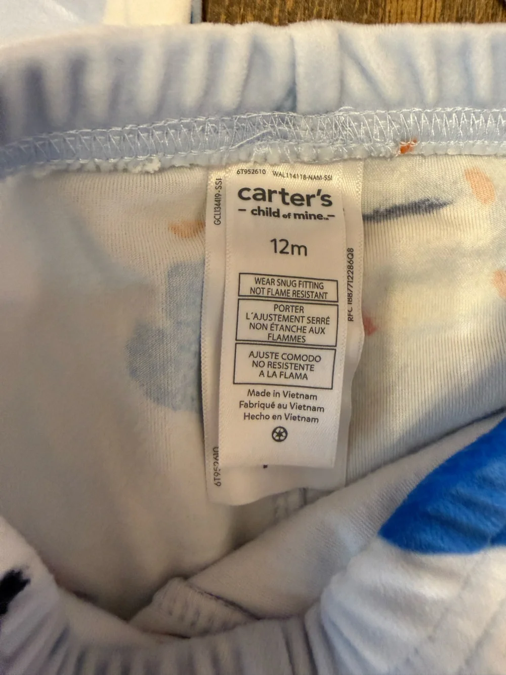 Carter's Light Blue Penguin Print 2-Piece Pajama Set